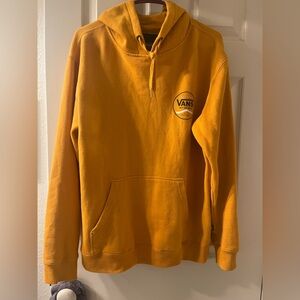 vans men’s dandelion yellow logo hoodie sweatshirt pullover